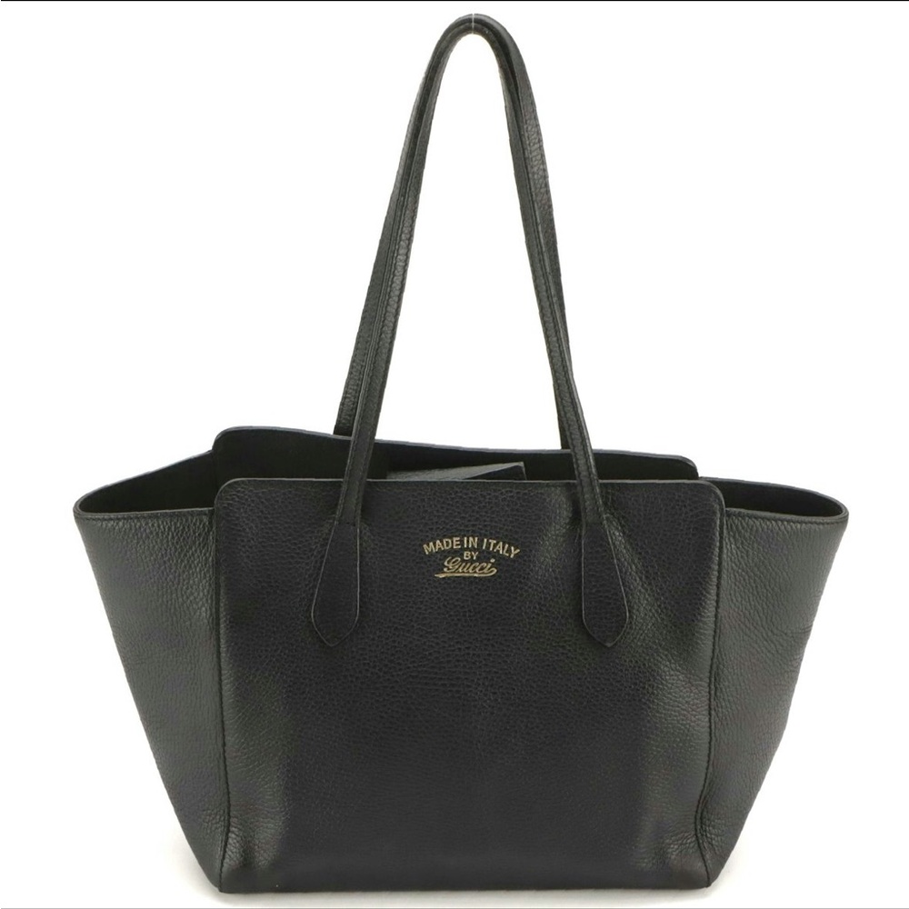 Gucci Black Medium Swing Tote